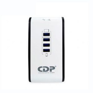 Regulador de Voltaje CDP R2CU-AVR1008 1000VA/400W 8 Tomas de Salida Puertos USB