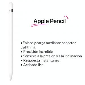 iPad 8va Generación 128gb Chip A12 Touch ID Wifi Camara 8 y 1,2 Mpx Pantalla 10.2" MYLD2LZ/A Gris Espacial + Apple Pencil