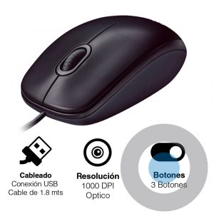 Mouse Logitech M90 Cableado USB