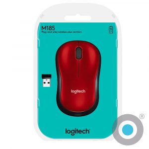 Mouse Inalambrico Logitech M185 Windows MAC Rojo