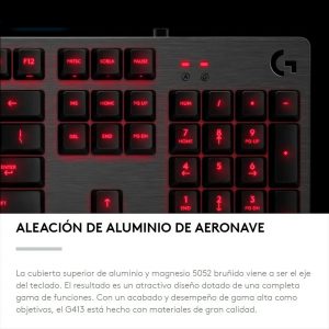 Teclado Gamer Logitech G413 Mechanical Gaming (carbon)