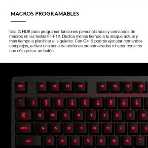 Teclado Gamer Logitech G413 Mechanical Gaming (carbon)