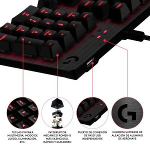 Teclado Gamer Logitech G413 Mechanical Gaming (carbon)