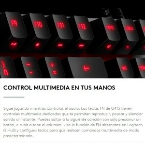 Teclado Gamer Logitech G413 Mechanical Gaming (carbon)