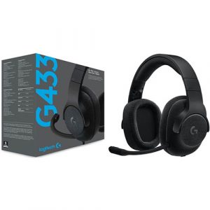 Audifonos Diadema Gamer Logitech G433 7.1 Surround Azul-Negro