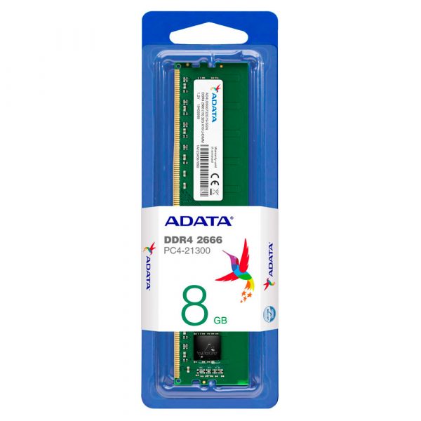 Memoria RAM DDR4 8GB U-DIMM Para PC de Torre Adata 2666