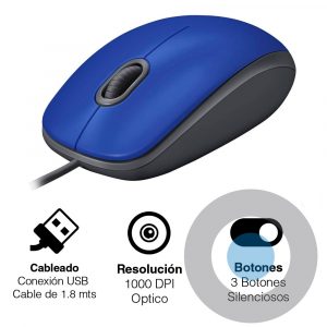 Mouse Logitech M110 Silencioso USB