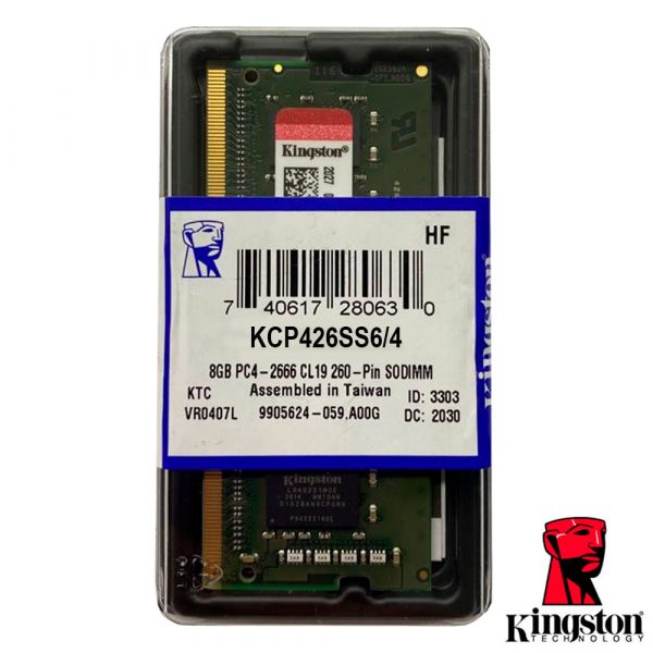 Memoria RAM 4GB Para Portatil o AIO DDR4 2666 Kingston