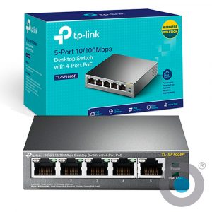 Switch de Escritorio TP-link TL-SF1005P 5 puertos a 10/100 Mbps PoE