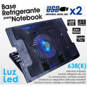 Base Refrigerante Para Portátil 14/15,6 (4 Posiciones)