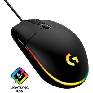 Mouse Gamer Logitech G203 RGB Lighsync 6 Botones 8000 Dpi