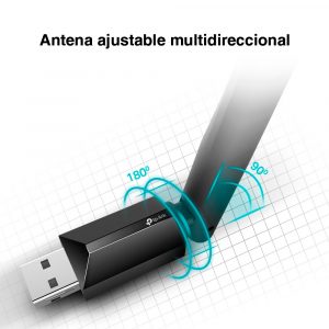 Adaptador USB de banda dual inalámbrico de alta ganancia AC600 tp-link Archer T2U Plus