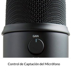 Blue Yeti Micrófono Profesional Con Soporte Escritorio Usb Grabación Podcast Negro