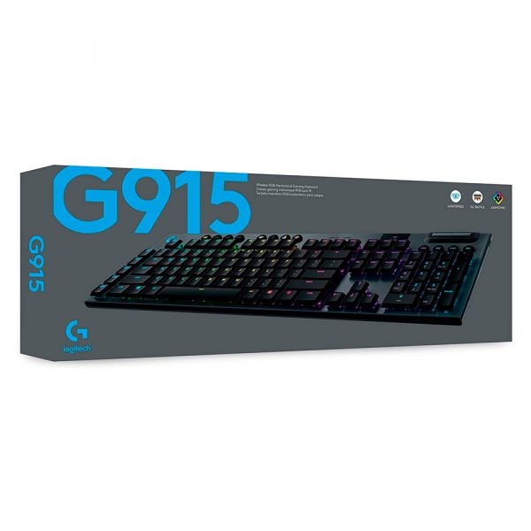 Teclado Mecanico Logitech G915 Inalambrico Gamer RGB Gl Tactile Tecnoplaza