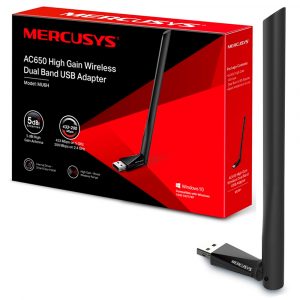 Mercusys MU6H Adaptador USB Wifi banda dual inalámbrico de alta ganancia AC650