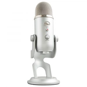 Blue Yeti Micrófono Profesional Con Soporte Escritorio Usb Grabación Podcast Gris