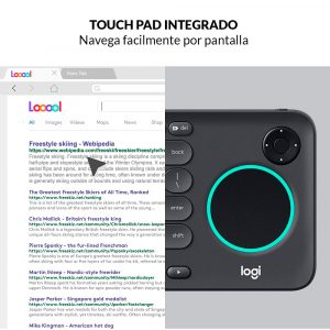 Logitech K600 Plus Teclado para Smart TV con Touchpad Teclas Multimedia