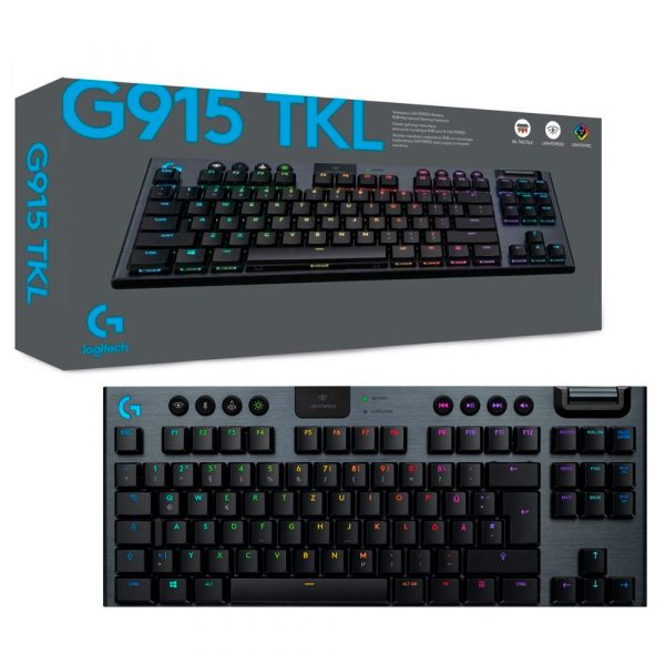 Logitech g915 teclado mecánico gaming inalámbrico rgb lg online táctil