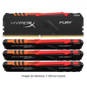 Memoria Ram Gamer 8gb HyperX Fury RGB DDR4 3000 Para Pc De Torre