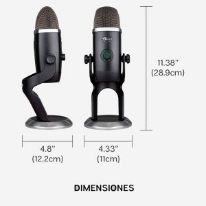 Blue Yeti X Micrófono Profesional Grabación Podcast Streaming Usb