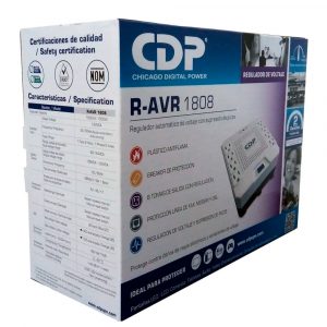 Regulador de Voltaje CDP R-AVR 1808 1800VA 8 Tomas