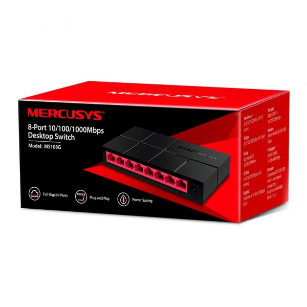 Switch-Mercusys-MS108G-box